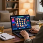 Engage in online casinos accepting credit cards with a cozy home gaming atmosphere and vibrant slot games.