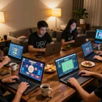Experience engaging gameplay at jun 88 in a cozy online casino setting with players immersed