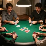 Malam poker SN2121 dengan teman-teman menciptakan suasana meriah di sekitar meja bundar