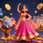 Track the latest pengeluaran sgp results with vibrant characters and casino elements enriching the scene.