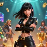 Engage with the thrilling slots at RUANGWD, featuring dynamic visuals and vibrant casino elements.