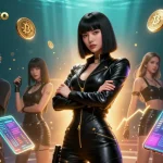 Engage with remixtoto’s thrilling gaming experience featuring a powerful Asian woman in a dynamic digital casino.