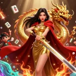 Engage in thrilling gameplay at Nhà cái LUCK8 with dynamic casino elements and festive visuals.