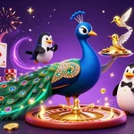 Experience thrilling gaming action at KJC with vibrant characters and dazzling casino elements.