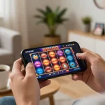 Players enjoying immersive gameplay on 88aa casino mobile app in a cozy environment.