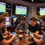 Kuwin players placing exciting sports bets while enjoying a lively casino environment