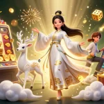 Play and win big with SUNWIN20 in a vibrant casino scene filled with slots and jackpots.