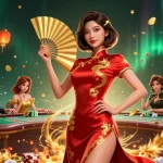 Vivi emozionanti vincite nei casino online stranieri con una scena glamour caratterizzata da giochi vivaci e dettagli dorati.