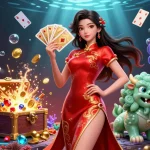 Experience the thrill of vt88 online casino with golden cards and dynamic gaming elements in vibrant 3D.