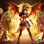 Engage with the thrilling world of 9BET through a vibrant 3D casino scene filled with treasures.