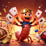 X88 players enjoying a vibrant casino atmosphere with a millipede dealer and dynamic game elements.