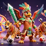 Experience kèo nhà cái in a vibrant sports betting illustration showcasing dynamic characters and action.