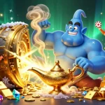 Engage with sn88’s enchanting casino world, featuring a genie, monkey, and vibrant treasures.