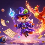 Experience the thrill of winning at FIVE88 with colorful lottery balls and vibrant game elements.