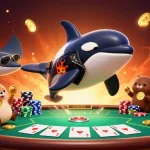 Experience thrilling gameplay at vn168 with our dynamic casino characters engaging in high-stakes poker.