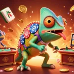 Menangkan permainan slot pulsa dengan simbol keberuntungan berhamburan di sekeliling kasino chameleon.