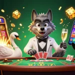 Experience high-stakes action at togel389 with a debonair wolf, elegant swan, and sophisticated penguin.