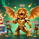 Join the excitement at UGDEWA casino with a golden chimera creature and jackpot slot explosion!
