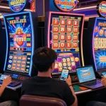 Engaged players enjoying ngamenjitu online gambling platform, celebrating wins in vibrant digital casino.