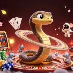 Experience the excitement of demomahjongslot with captivating casino imagery featuring animated characters and numerous gaming elements.