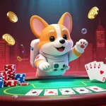Situs gacor presents an exciting zero-gravity scene with a floating casino, poker action, and vibrant characters!