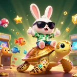 Engage with MM88’s immersive casino experience featuring vibrant characters and gaming elements.