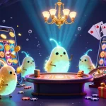 Engage with 8KBET’s vibrant casino scene featuring glowworms lighting up games and rewards.