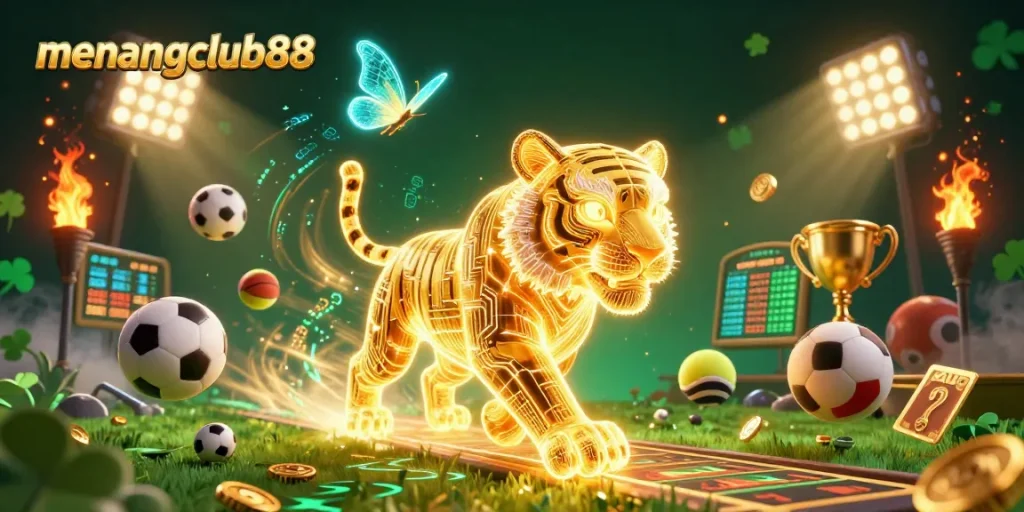 Engage in thrilling gameplay with menangclub88, featuring a vibrant digital casino landscape.