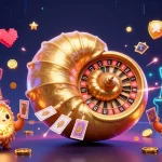 Engage in thrilling gameplay with DAUNEMAS casino's vibrant 3D gaming illustration.