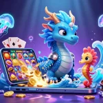 Experience thrilling gameplay with phjoin's vibrant underwater theme featuring a dragon and playful seahorse knight.
