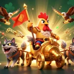 Experience thrilling gameplay at uu88game with vibrant casino scenes featuring slot reels and crypto coins.