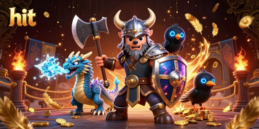 Hit wild riches by playing thrilling slots at Hit, surrounded by magical creatures and casino treasures.